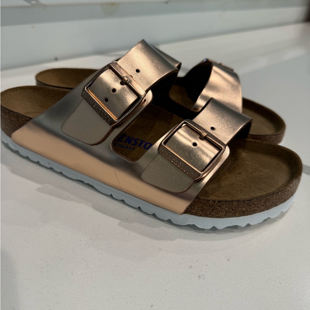 NWT Birkenstock 39 Arizona Soft Footbed Copper